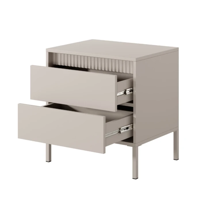 Stolik nocny do sypialni Verta beżowy