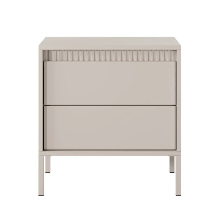 Stolik nocny do sypialni Verta beżowy