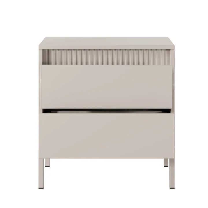 Stolik nocny do sypialni Verta beżowy