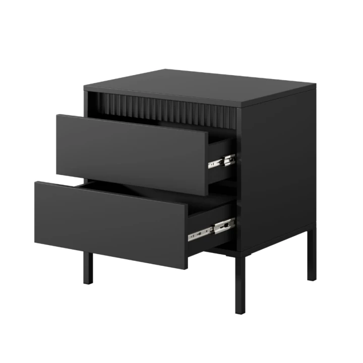 Stolik nocny do sypialni Verta czarny