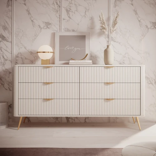 Komoda z szufladami Amelia beżowa