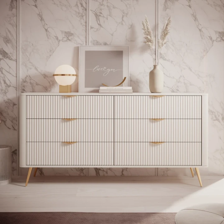 Komoda z szufladami Amelia beżowa