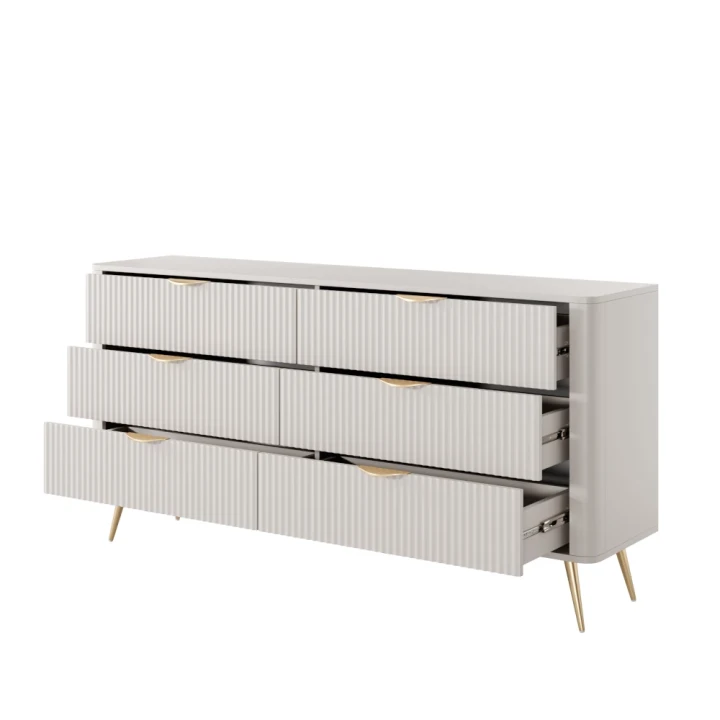 Komoda z szufladami Amelia beżowa