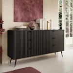 Komoda z szufladami Amelia czarna