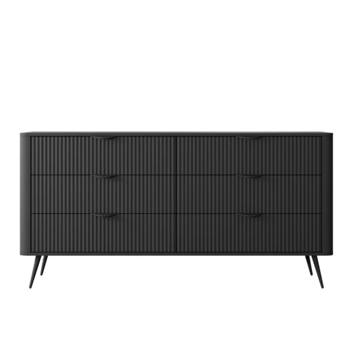 Komoda z szufladami Amelia czarna