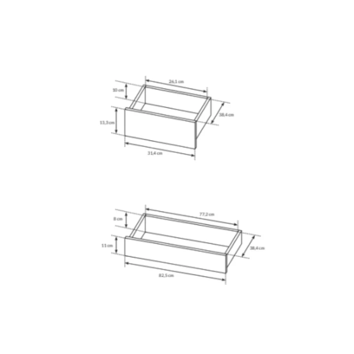Biurko z szufladami Ada wymiary