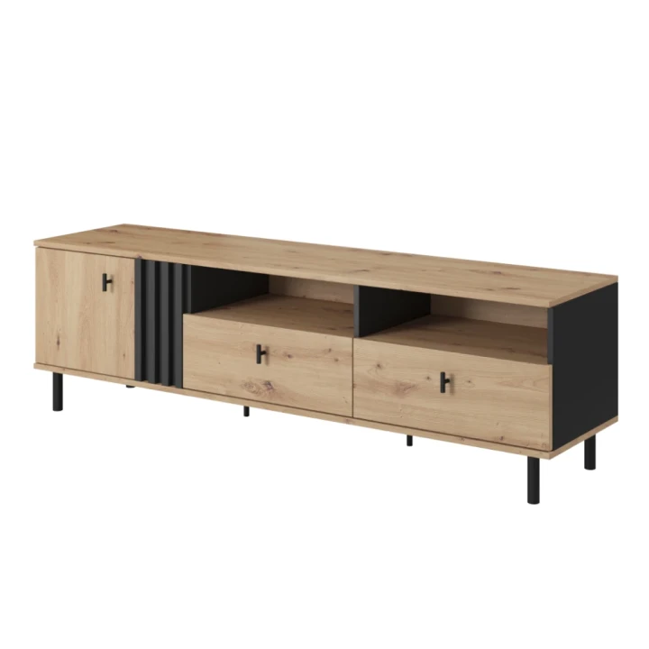 Szafka RTV z drzwiczkami i szufladami Axel