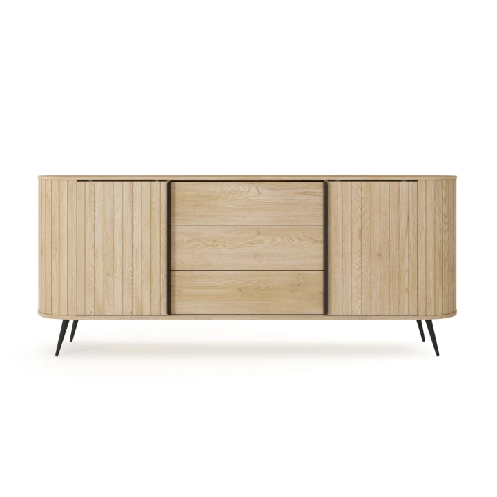 Komoda z drzwiczkami i szufladami Ardea Dąb Cremona