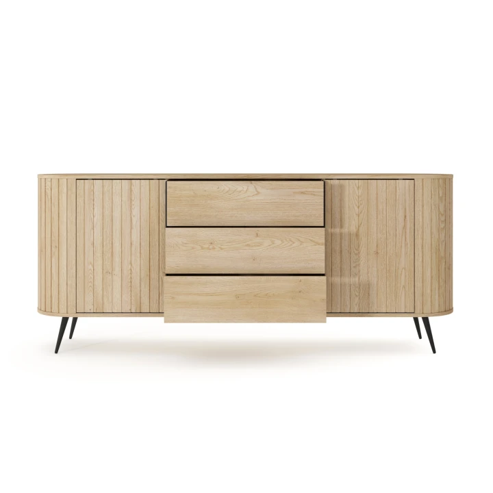 Komoda z drzwiczkami i szufladami Ardea Dąb Cremona