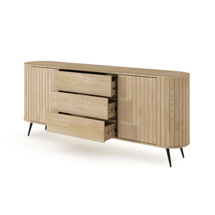 Komoda z drzwiczkami i szufladami Ardea Dąb Cremona