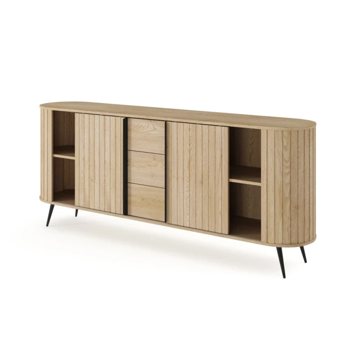 Komoda z drzwiczkami i szufladami Ardea Dąb Cremona