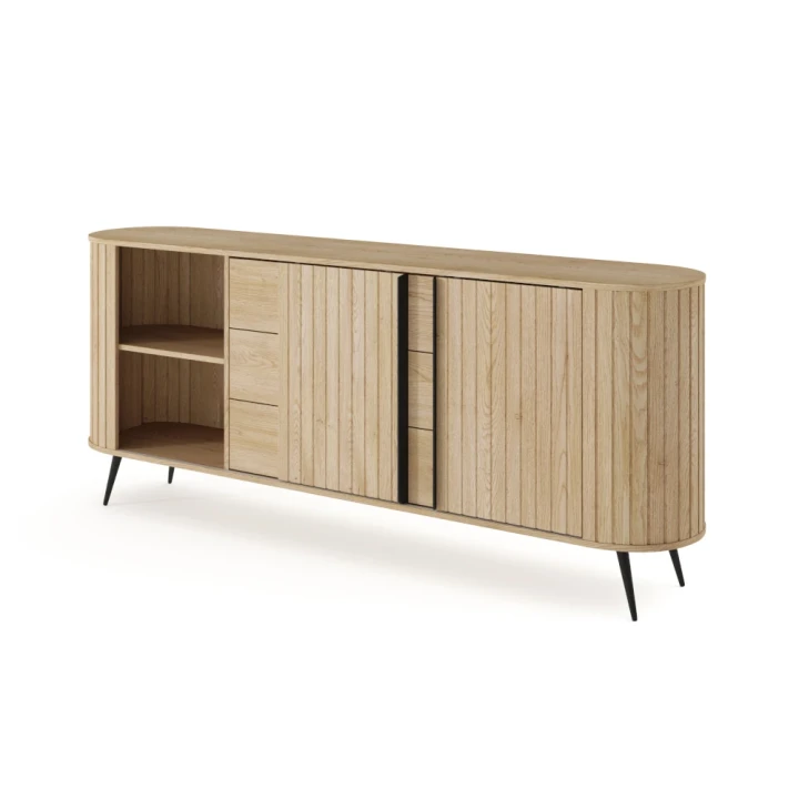 Komoda z drzwiczkami i szufladami Ardea Dąb Cremona