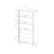 Witryna wysoka z szufladami i oświetleniem LED Nokta wymiary