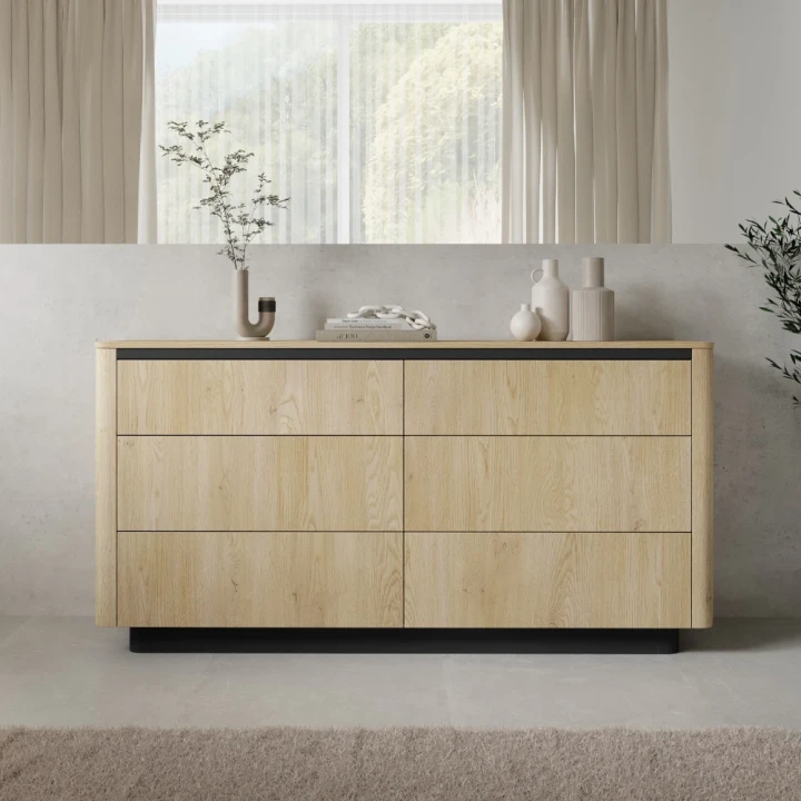 Pojemna komoda z szufladami Cala Dąb Cremona