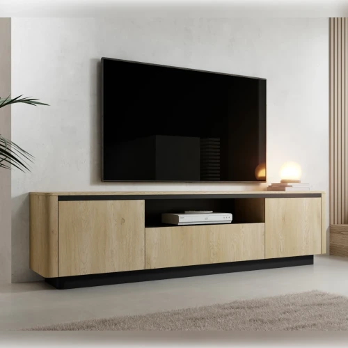 Szafka pod telewizor z drzwiczkami Cala Dąb Cremona