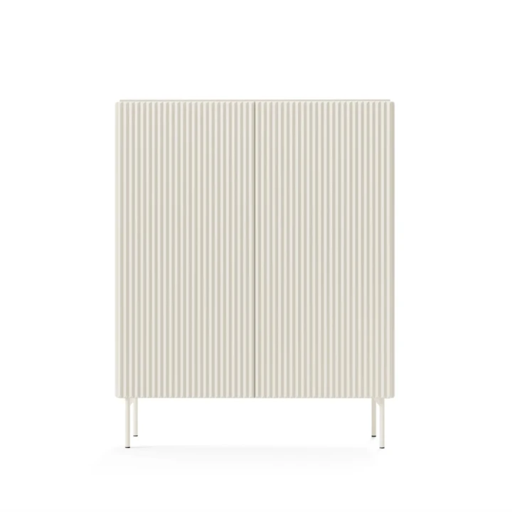 Komoda wysoka ryflowana Rillo kaszmir