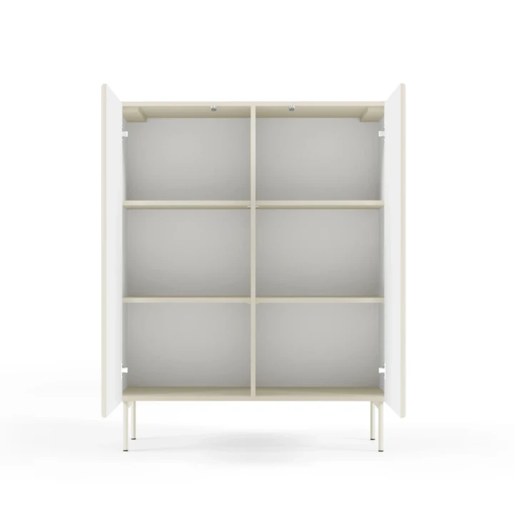 Komoda wysoka ryflowana Rillo kaszmir