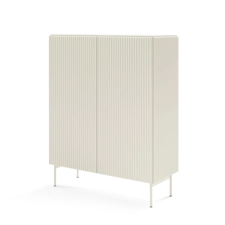 Komoda wysoka ryflowana Rillo kaszmir