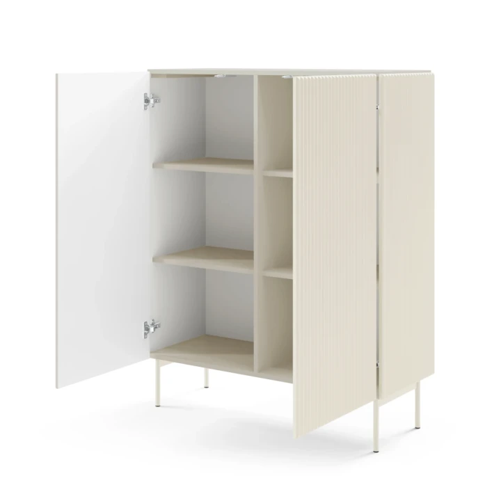 Komoda wysoka ryflowana Rillo kaszmir