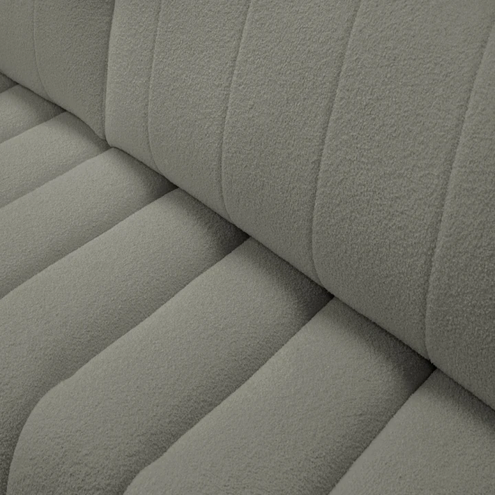 Narożnik z funkcją spania i pojemnikiem na pościel Noma szary