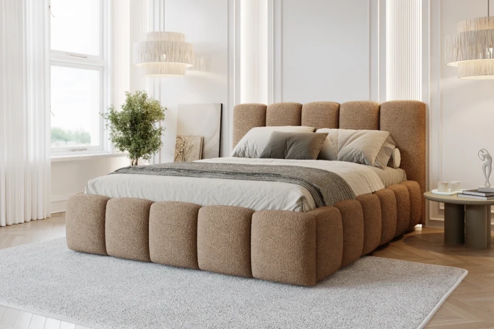 Łóżko tapicerowane z pojemnikiem i metalowym stelażem Nubela - Quelle 18