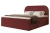 Łóżko kontynentalne z pojemnikiem na pościel Lunaro Bordowy
