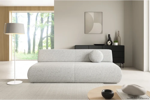 Kanapa z funkcją spania i pojemnikiem Duna Szara