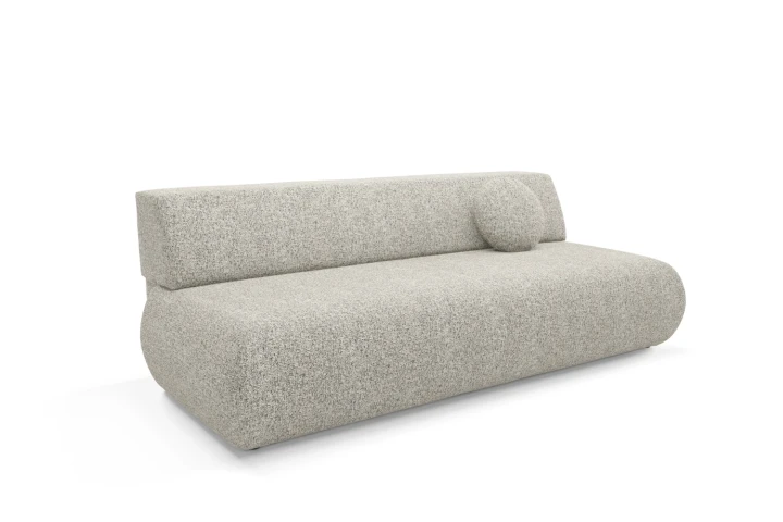 Kanapa z funkcją spania i pojemnikiem Duna Szary melanż