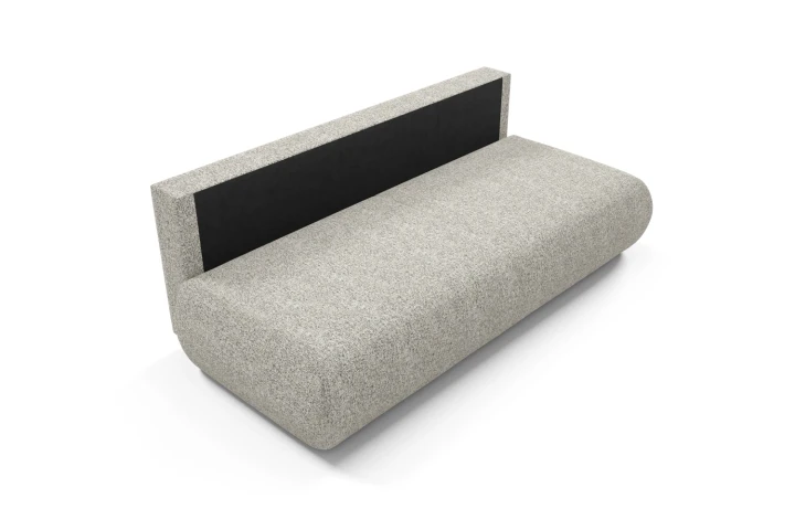 Kanapa z funkcją spania i pojemnikiem Duna Szary melanż