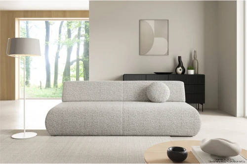 Kanapa z funkcją spania i pojemnikiem Duna Szarobeżowy Melanż