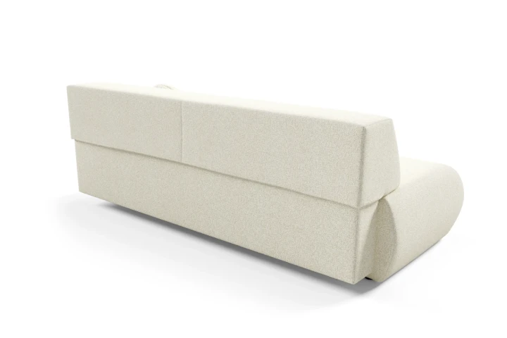 Kanapa z funkcją spania i pojemnikiem Duna Jasnobeżowy Melanż