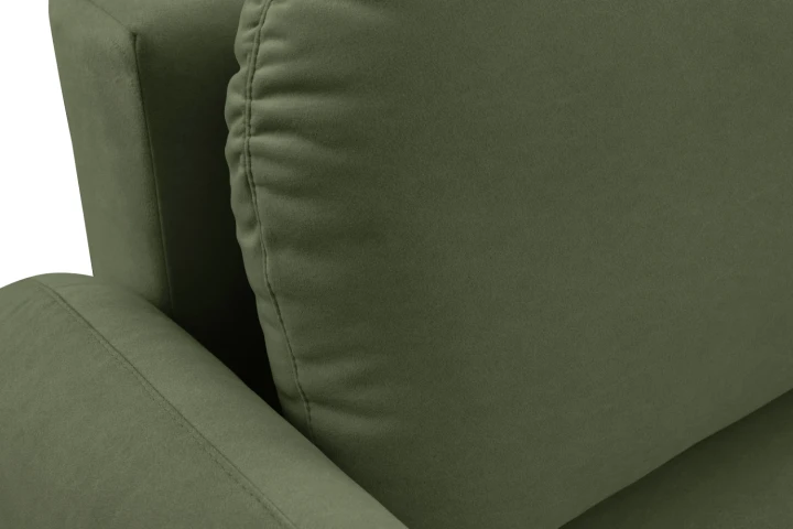 Kanapa z funkcją spania i pojemnikiem na pościel Cloudia Zielona