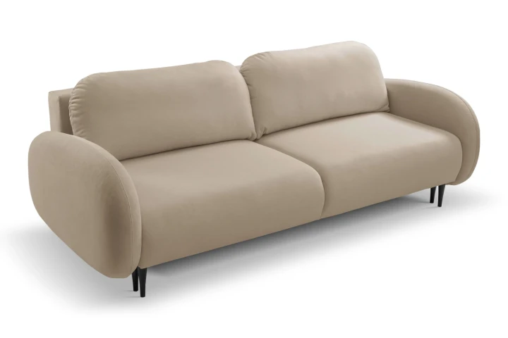 Kanapa z funkcją spania i pojemnikiem na pościel Cloudia Brązowy