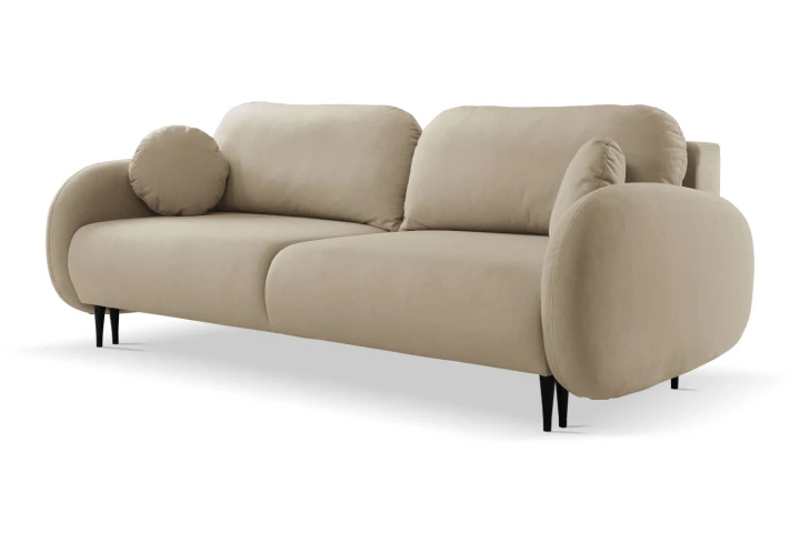 Kanapa z funkcją spania i pojemnikiem na pościel Cloudia Brązowy