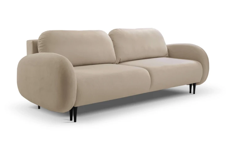 Kanapa z funkcją spania i pojemnikiem na pościel Cloudia Brązowy