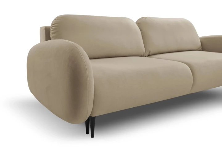 Kanapa z funkcją spania i pojemnikiem na pościel Cloudia Brązowy