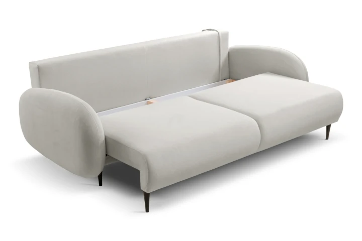 Kanapa z funkcją spania i pojemnikiem na pościel Cloudia Beżowy