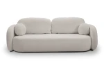 Kanapa z funkcją spania i pojemnikiem na pościel Mochi Jasny Szary