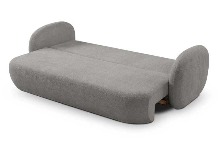 Kanapa z funkcją spania i pojemnikiem na pościel Mochi Ciemny Szary
