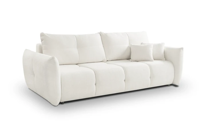 Sofa Nubi z funkcją spania i pojemnikiem Kremowy