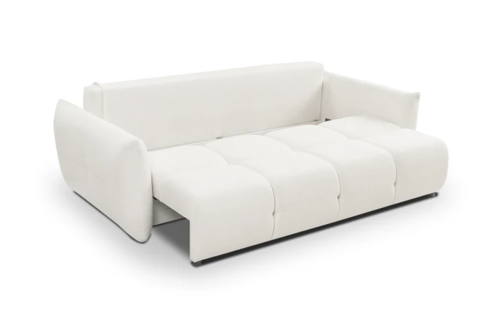Sofa Nubi z funkcją spania i pojemnikiem Kremowy