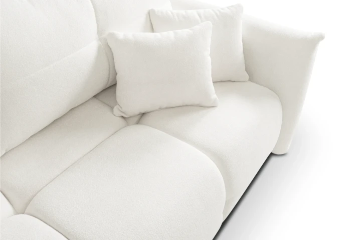 Sofa Nubi z funkcją spania i pojemnikiem Kremowy