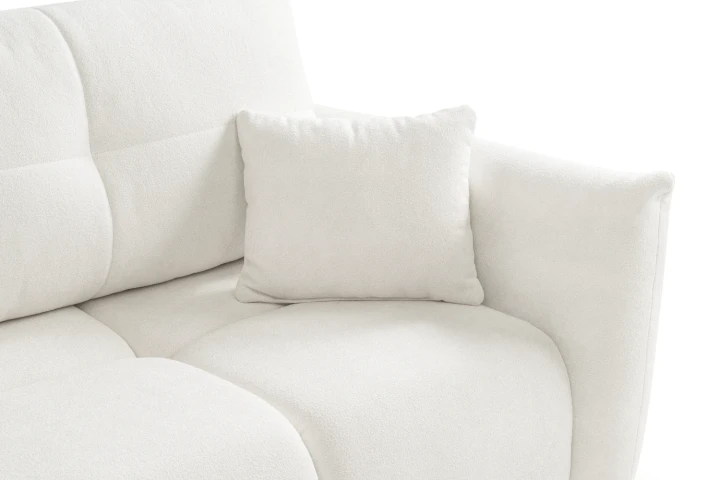 Sofa Nubi z funkcją spania i pojemnikiem Kremowy