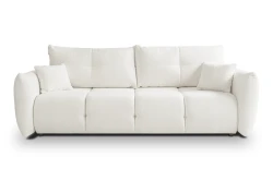 Sofa Nubi z funkcją spania i pojemnikiem Kremowy