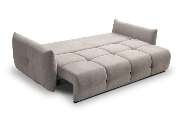 Sofa Nubi z funkcją spania i pojemnikiem Szary