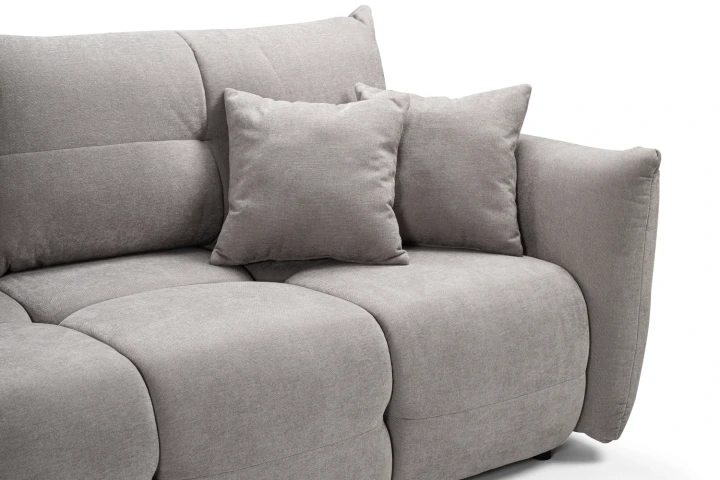 Sofa Nubi z funkcją spania i pojemnikiem Szary