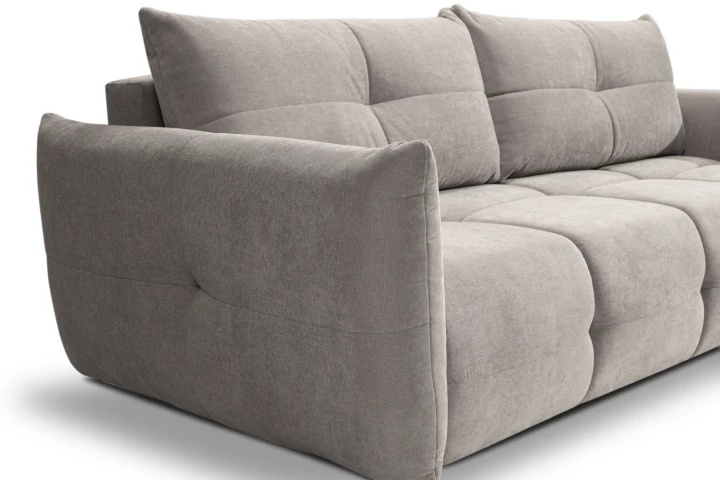 Sofa Nubi z funkcją spania i pojemnikiem Szary