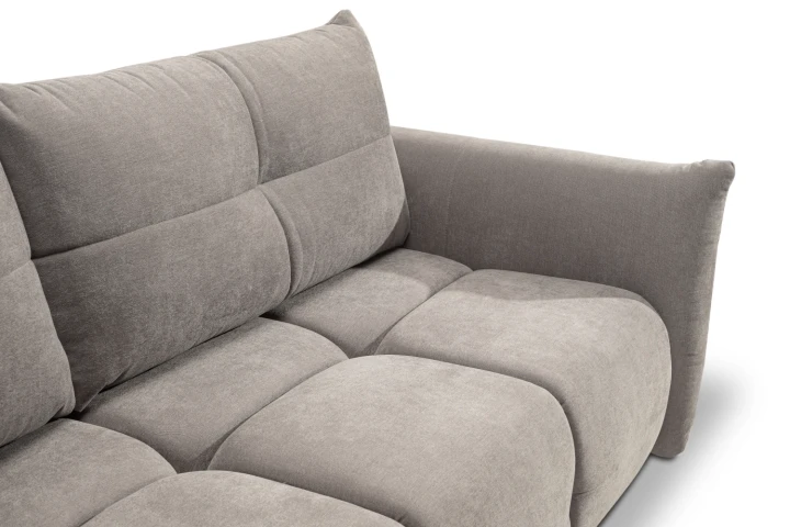 Sofa Nubi z funkcją spania i pojemnikiem Szary