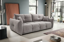 Sofa Nubi z funkcją spania i pojemnikiem Szary