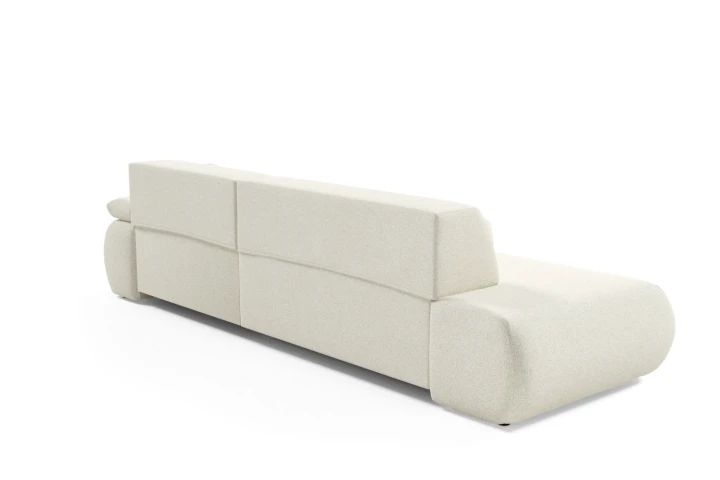 Narożnik z funkcją spania i pojemnikiem Duna Jasnobeżowy Melanż